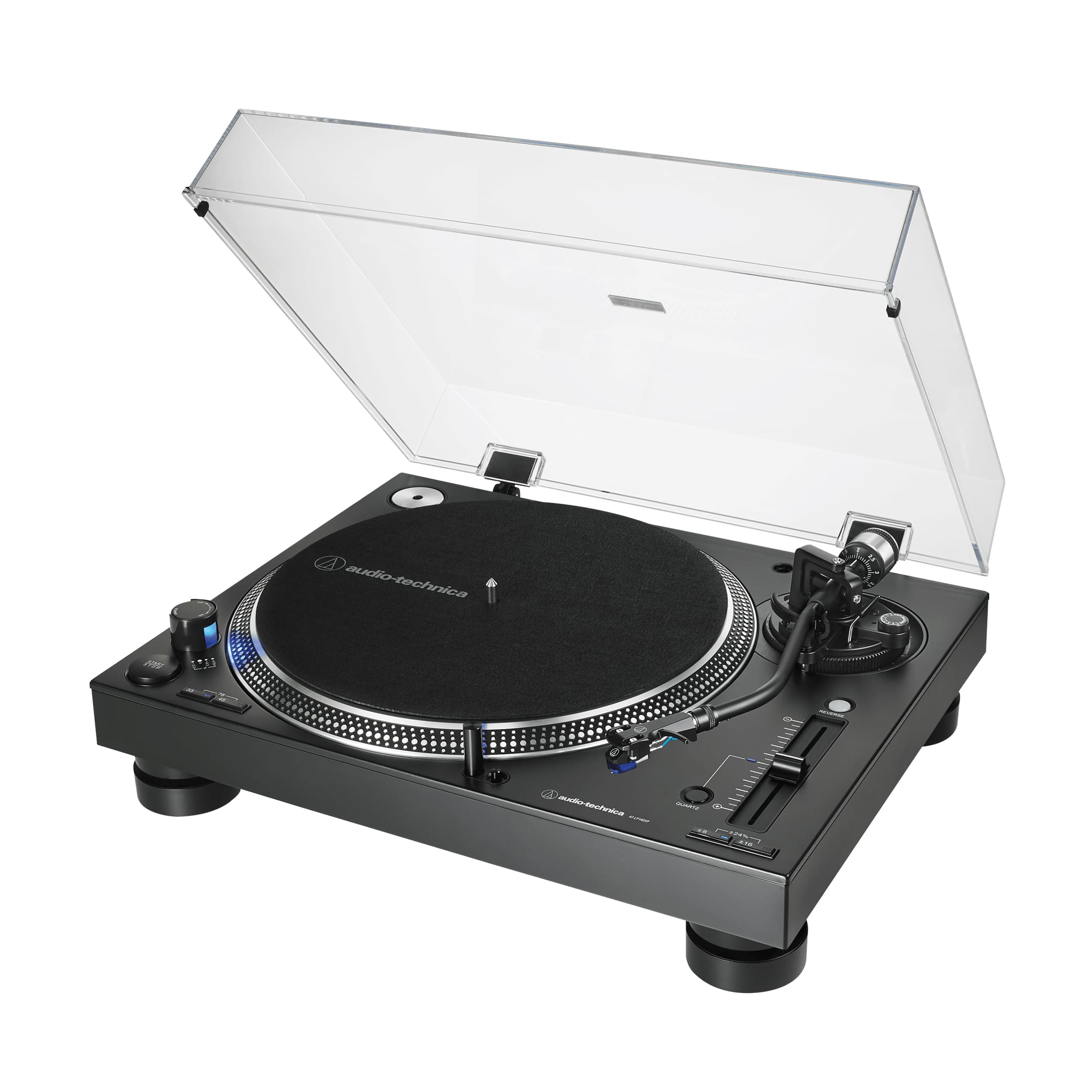 Audio-Technica LP140XP | Manual Turntable - Professional Direct Drive - Black | 02 | centrale Audio Video