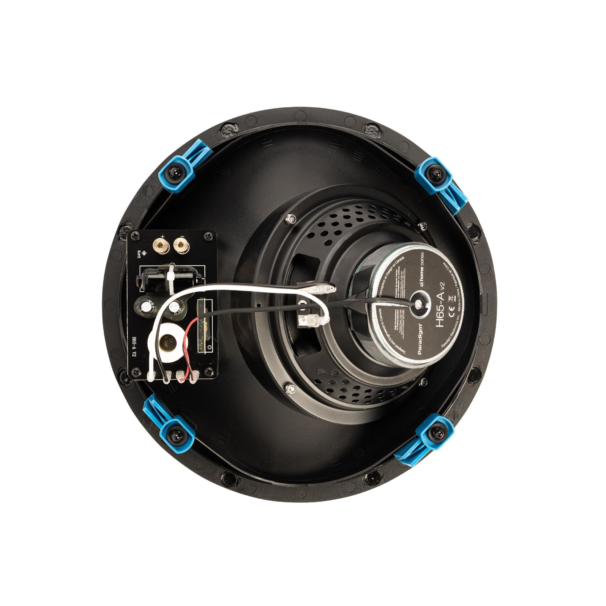 Paradigm CI Home H65-A v2 | 6 1/2" recessed speaker - Ceiling light - Black - Ready to paint surface - Pair | 04 | centrale Audio Video