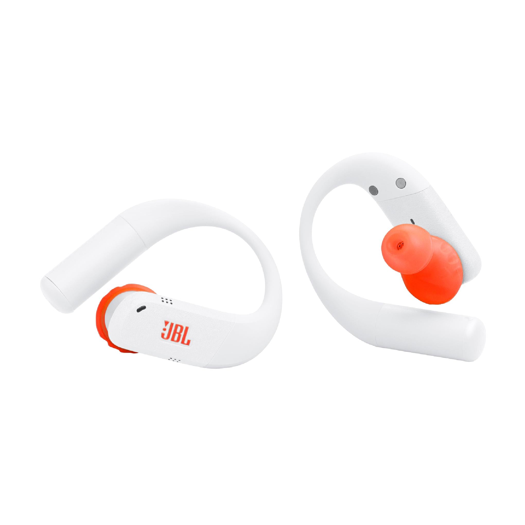JBL Endurance Peak 4 | In-ear headphones - TwistLock - White/Orange-Audio Video Centrale