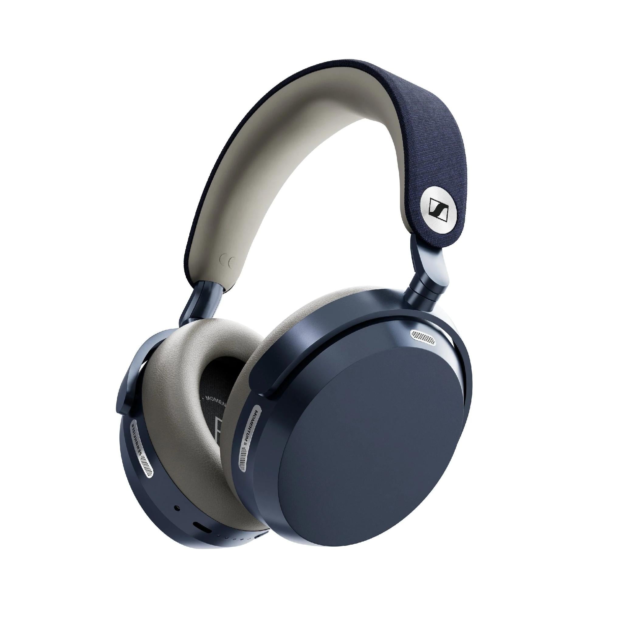 Sennheiser MOMENTUM 5 Wireless | On-ear headphones - Wireless - Adaptive noise reduction - Denim | 01 | centrale Audio Video