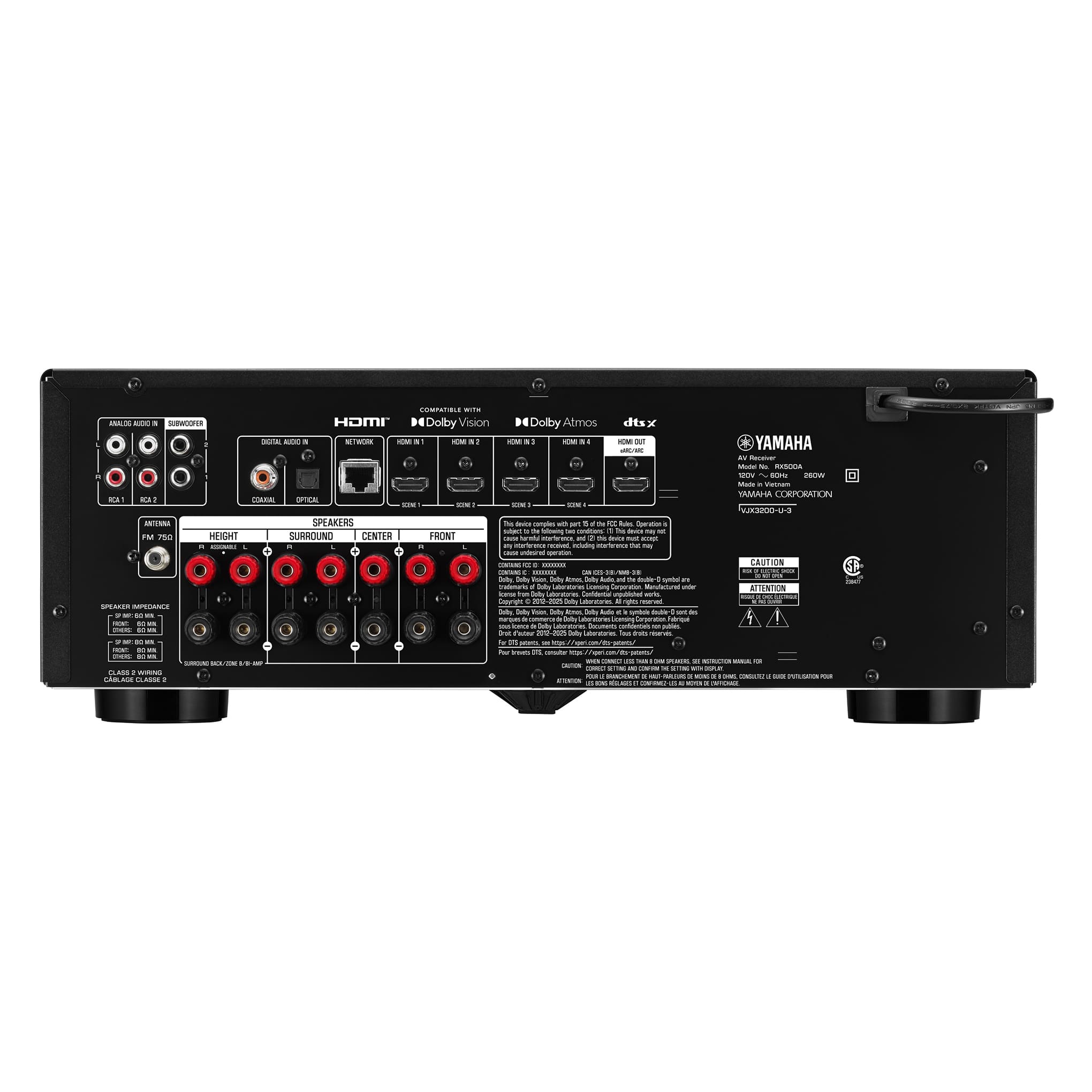 Yamaha RX-500A | 7.2 channel AV receiver | 04 | centrale Audio Video