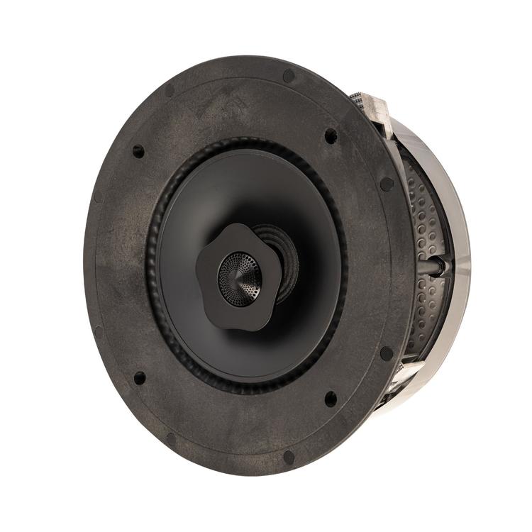 Paradigm CI Elite E80-R V2 | 8" Flush Mount Speaker - Ceiling Mount - SHOCK-MOUNT - Black - White surface ready for painting - Unit-Audio Video Centrale