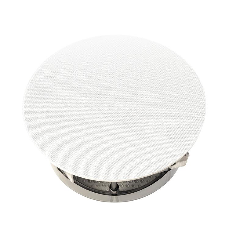 Paradigm CI Elite E80-R V2 | 8" Flush Mount Speaker - Ceiling Mount - SHOCK-MOUNT - Black - White surface ready for painting - Unit-Audio Video Centrale