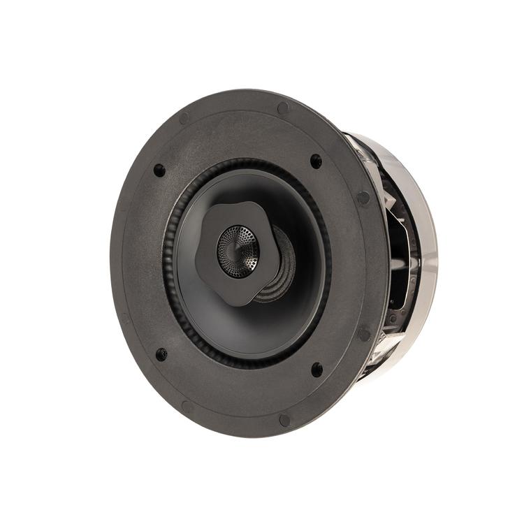 Paradigm CI Elite E65-R V2 | 6-1/2" Flush Mount Speaker - Ceiling Mount - SHOCK-MOUNT - Black - White surface ready for painting - Unit-Audio Video Centrale