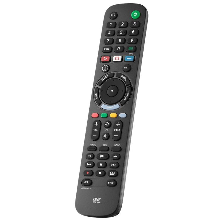 One for All URC4812R | Direct replacement remote control for any Sony TV - Replacement Series - Black-Audio Video Centrale