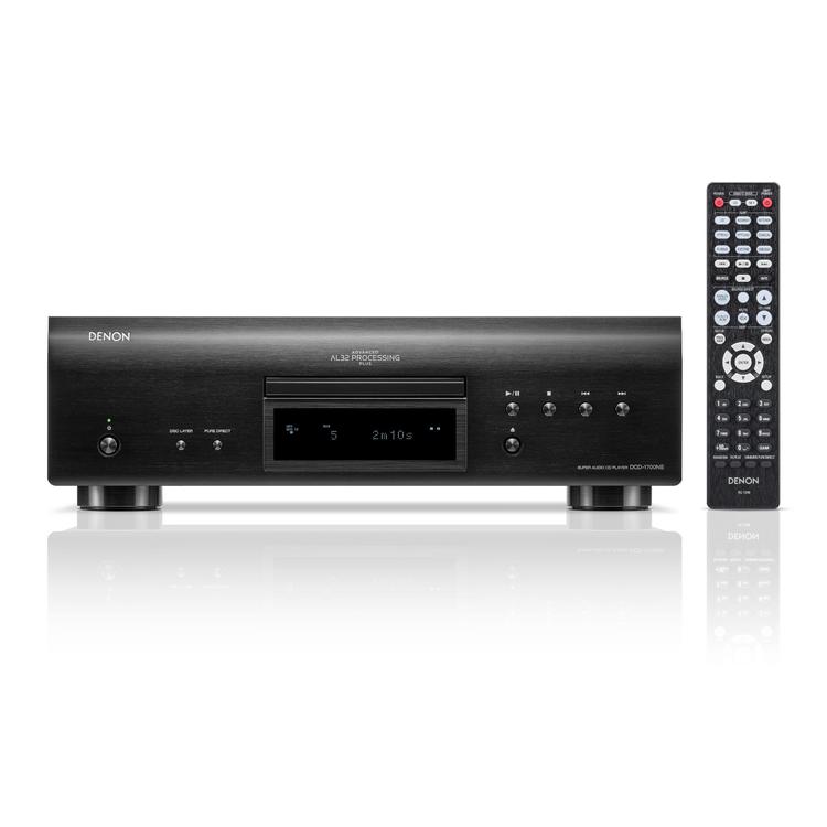 Denon DCD-1700NE | CD/SACD Player - With Advanced AL32 Processing Plus - SVH mechanism - Black-Audio Video Centrale