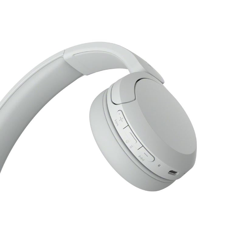 Sony WH-CH520 | On-Ear Headphones - Wireless - Bluetooth - Up to 50 hours battery life - White-Audio Video Centrale