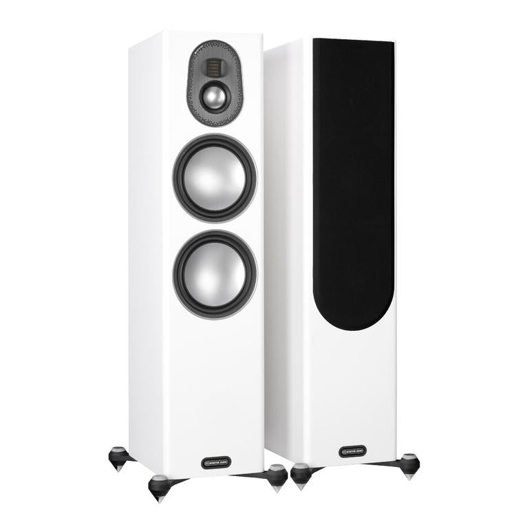 Monitor Audio Gold 300 | Floorstanding Speakers - Tower - 3 way - 250W - Pair - Satin White-Audio Video Centrale