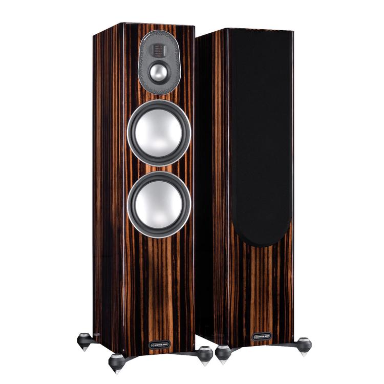Monitor Audio Gold 300 | Floorstanding Speakers - Tower - 3 way - 250W - Pair - Piano Ebony-Audio Video Centrale