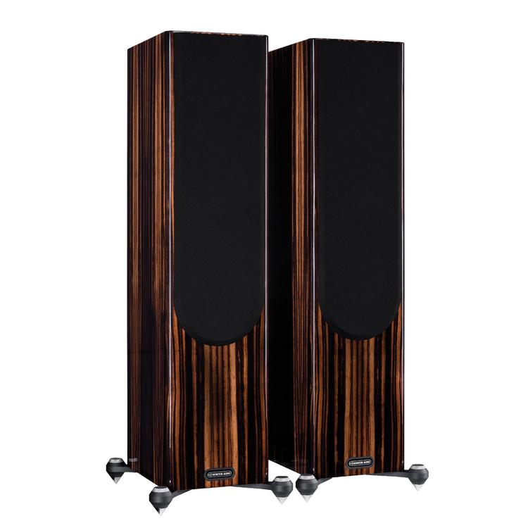 Monitor Audio Gold 300 | Floorstanding Speakers - Tower - 3 way - 250W - Pair - Piano Ebony-Audio Video Centrale