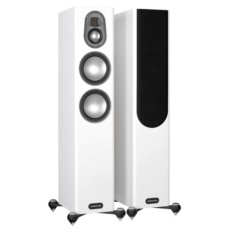 Monitor Audio Gold 200 | Floorstanding Speakers - Tower - 3 way - 200W - Pair - Satin White-Audio Video Centrale