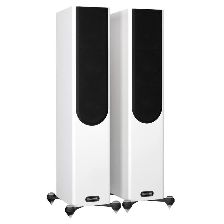 Monitor Audio Gold 200 | Floorstanding Speakers - Tower - 3 way - 200W - Pair - Satin White-Audio Video Centrale