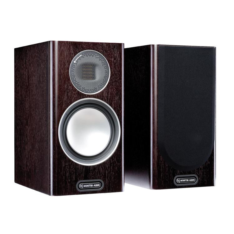 Monitor Audio Gold 100 | Bookshelf Speakers - 2 way - 120W - Pair - Dark Walnut-Audio Video Centrale