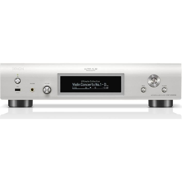 Denon DNP-2000NE | High resolution network player - HEOS integrated - Wi-fi - Silver-Audio Video Centrale