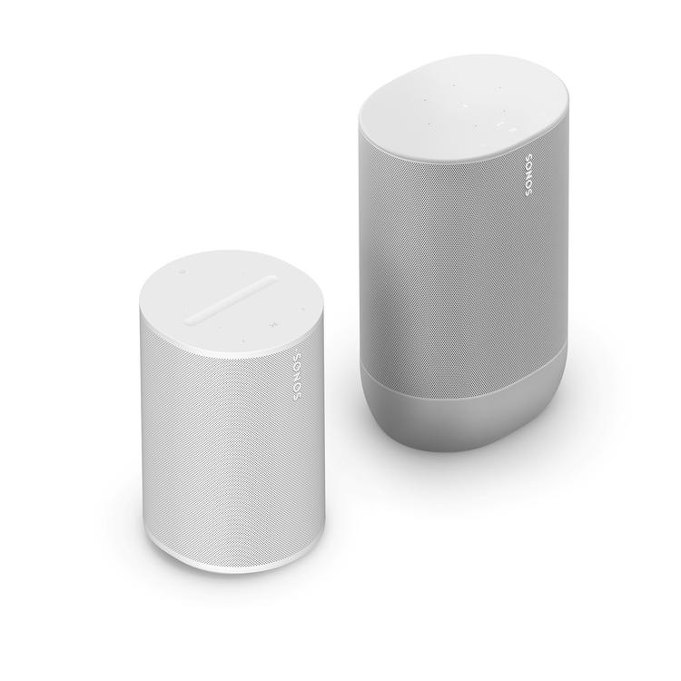 Sonos | Indoor/Outdoor Set - Era 100 and Move 2 - White-Audio Video Centrale