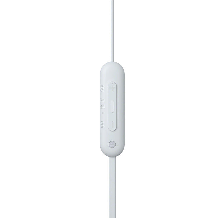 Sony WI-C100 | In-Ear Headphones - Wireless - Bluetooth - Around the neck - Microphone - IPX4 - White-Audio Video Centrale