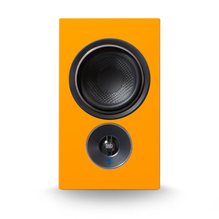 PSB Alpha iQ | Amplified Speaker - Wireless - Streaming with BluOS - Orange - Pair-Audio Video Centrale