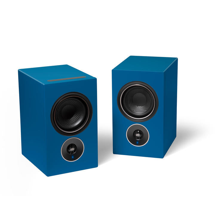 PSB Alpha iQ | Amplified Speaker - Wireless - Streaming with BluOS - Midnight Blue - Pair-Audio Video Centrale