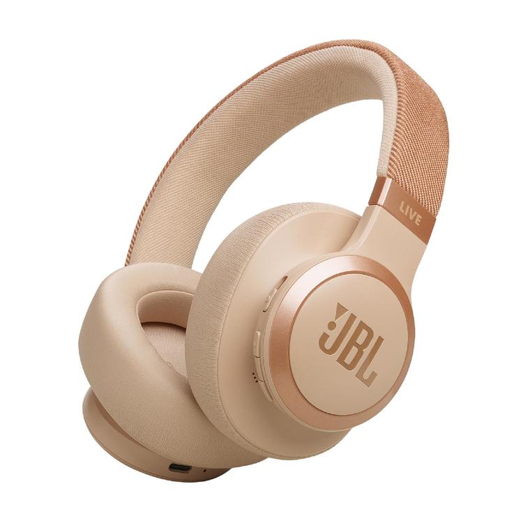 JBL Live 770NC | On-Ear Headphones - Wireless - Bluetooth - Sandstone-Audio Video Centrale