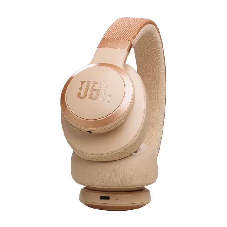 JBL Live 770NC | On-Ear Headphones - Wireless - Bluetooth - Sandstone-Audio Video Centrale