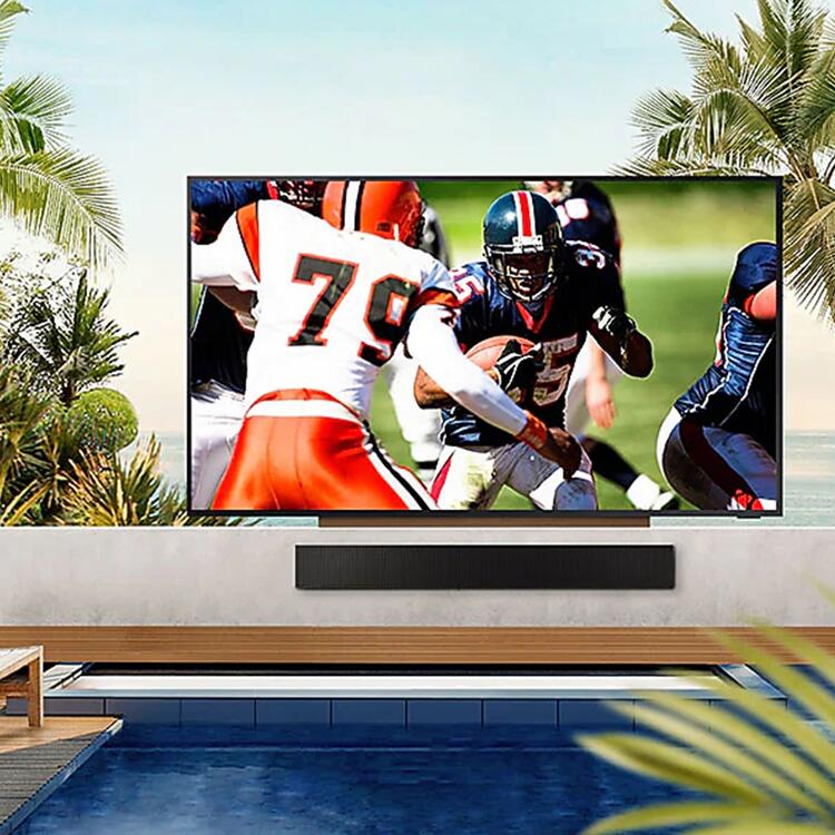 Samsung QN85LST9CAFXZC | 85" The Terrace QLED outdoor TV - Direct sunlight - Weatherproof - 4K Ultra HD-Audio Video Centrale