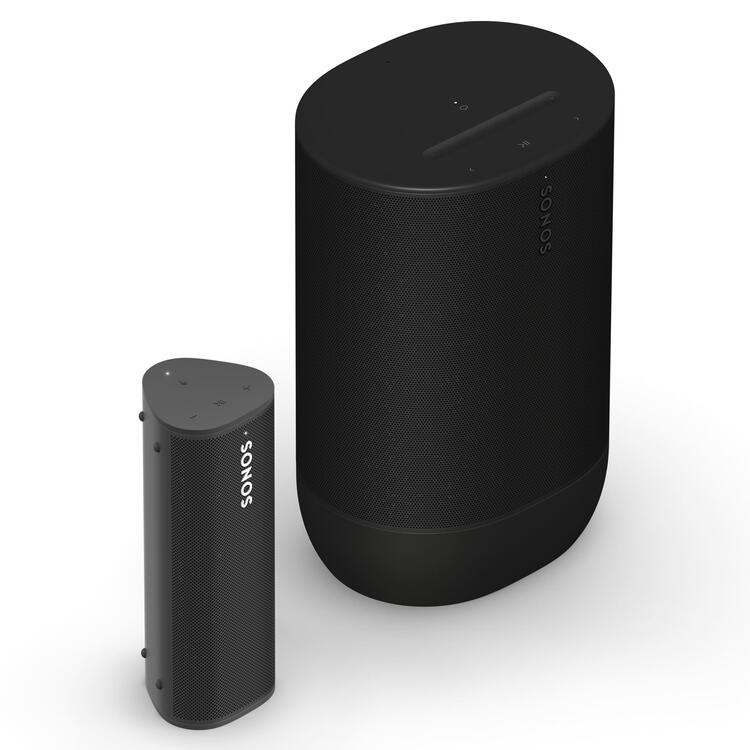 Sonos | Portable set including Roam 2 and Move 2 - Black-Audio Video Centrale