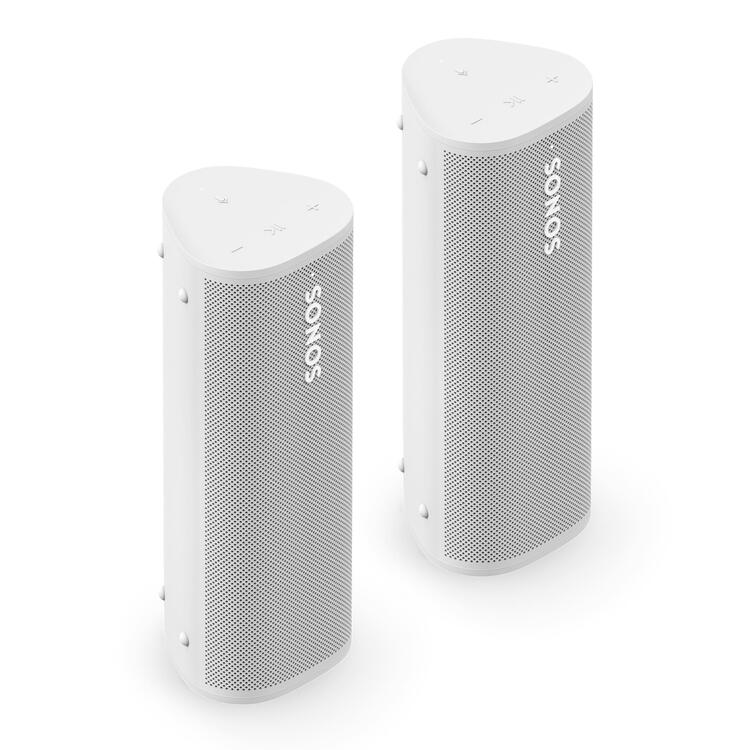 Sonos | Ensemble Aventure - 2 Roam 2 Portable Speakers - Bluetooth - Waterproof - White-Audio Video Centrale