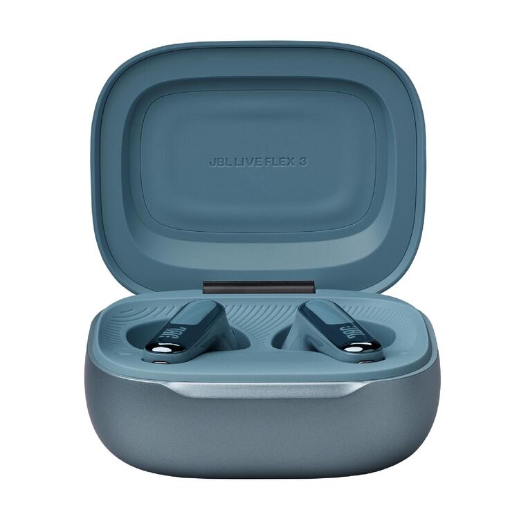 JBL Live Flex 3 | In-ear headphones - Wireless - Noise reduction - 1.45” touch screen - Blue-Audio Video Centrale