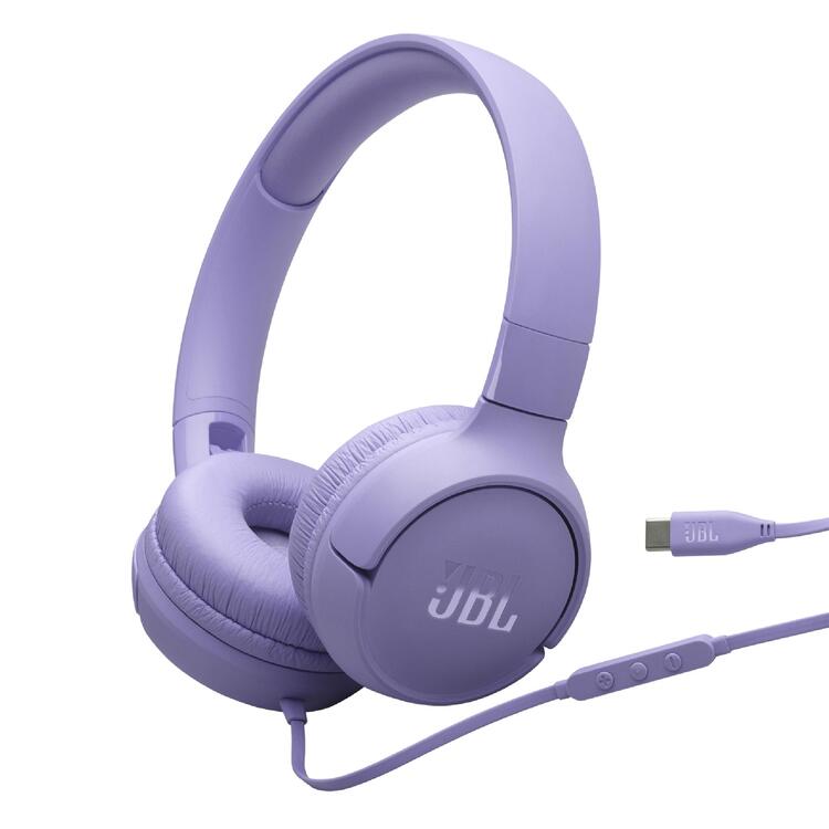 JBL Tune 520C | Over-Ear Headphones - USB-C - Bluetooth - Purple-Audio Video Centrale