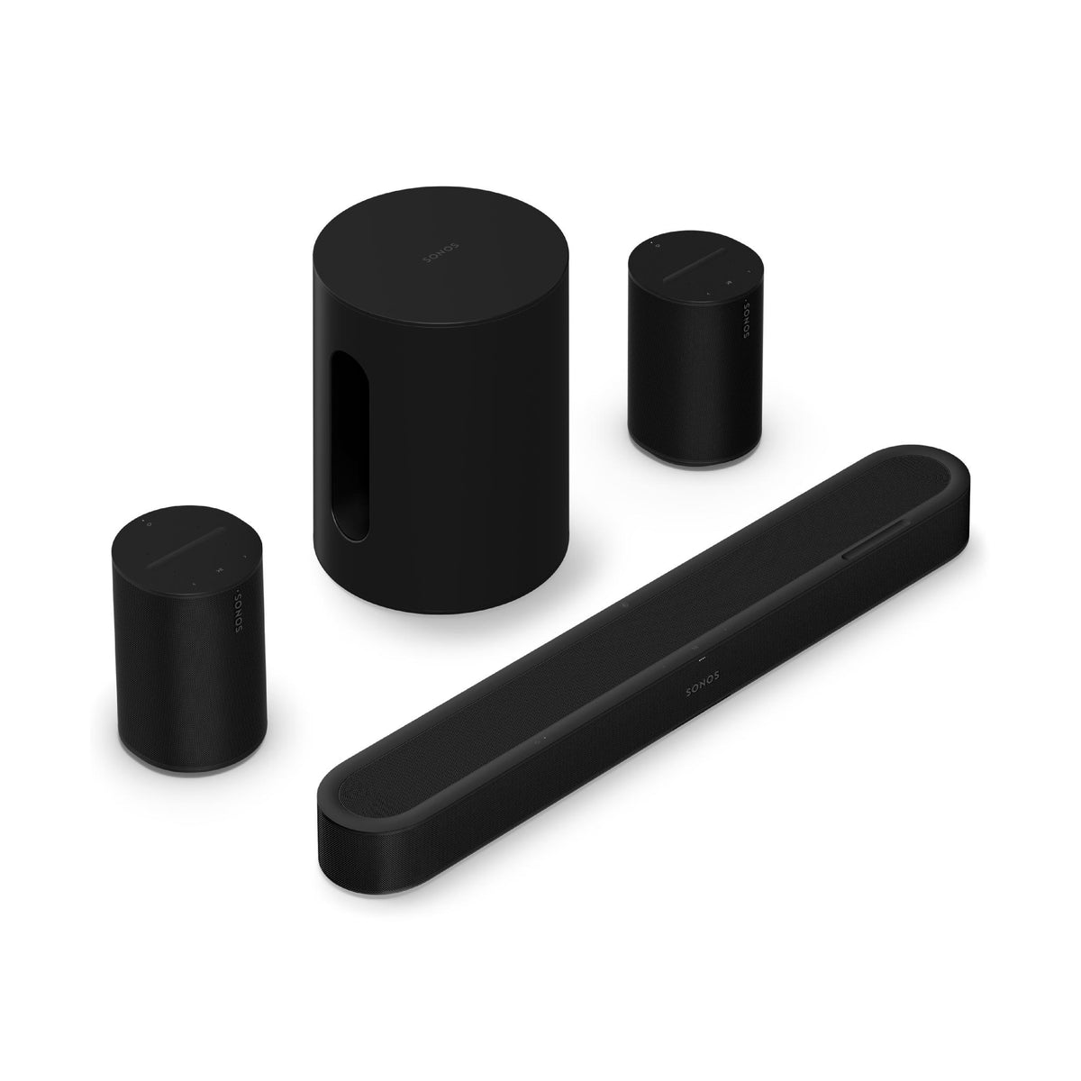 Sonos | Immersive System with Beam Ultra + Sub Mini + 2 Era 100 - Black-Audio Video Centrale