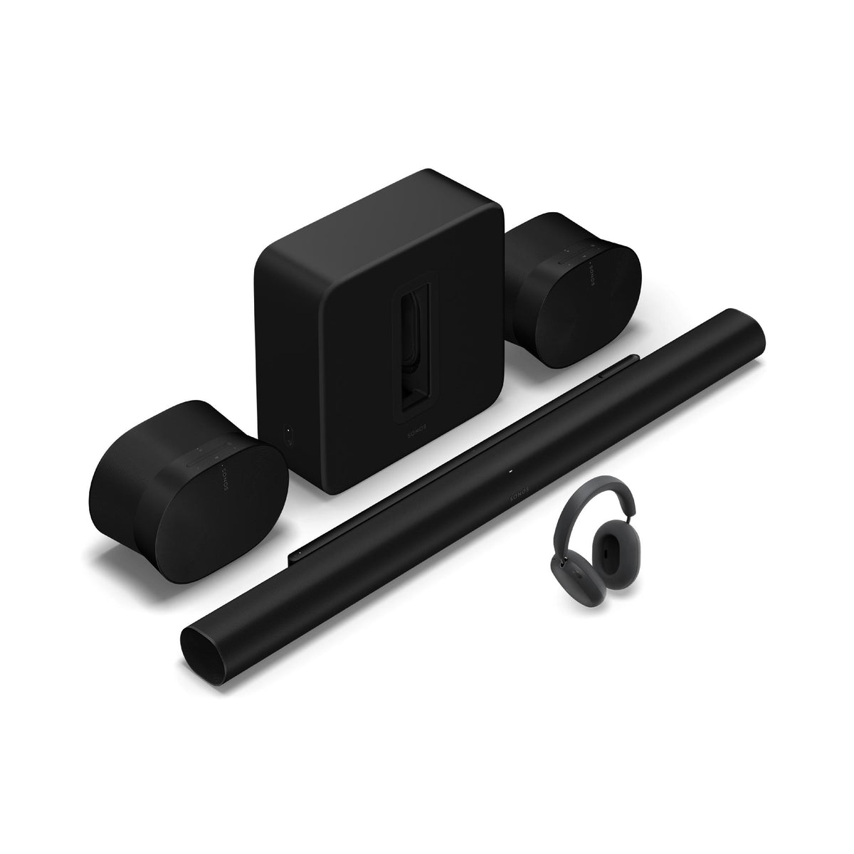 Sonos | Premium Personal Entertainment System with Arc Ultra+2, Era 300, Sub 4, and Ace Ultra - Black-Audio Video Centrale