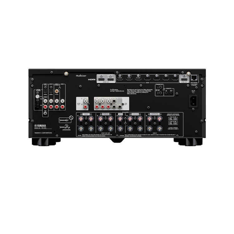 Yamaha RXA4A | 7.2 Home Cinema AV Receiver - Aventage Series - HDMI 8K - MusicCast - HDR10+ - 100W at 7.2 channels - Zone 2 - Black-Audio Video Centrale