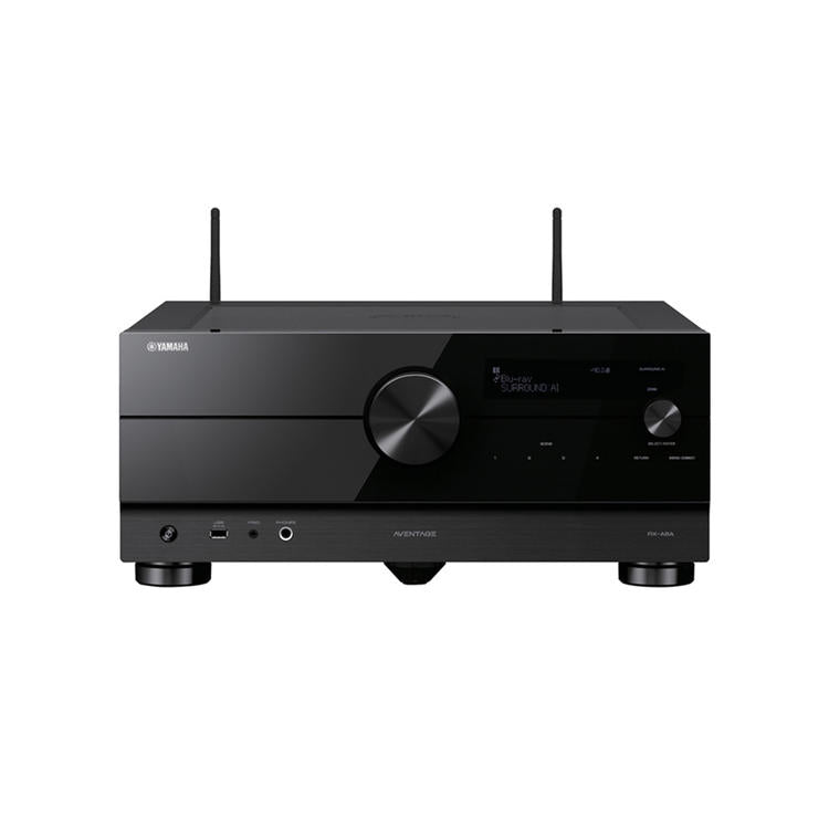 Yamaha RXA8A | 11.2 Home Theatre AV Receiver - Aventage Series - HDMI 8K - MusicCast - HDR10+ - 150W X 11 with Zone 3 - Black-Audio Video Centrale