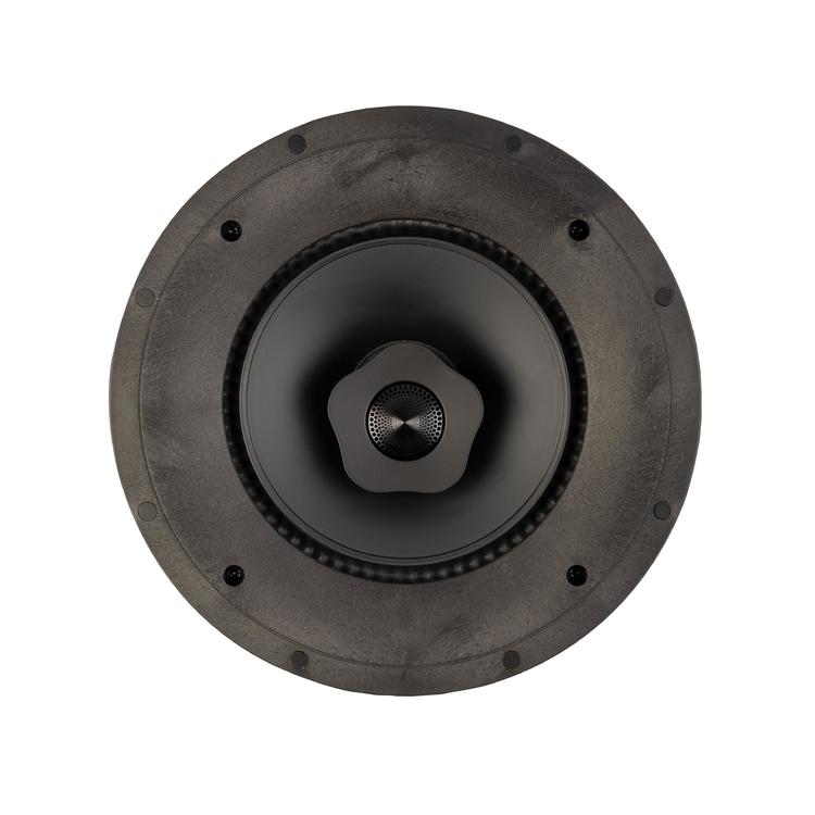 Paradigm CI Elite E80-R V2 | 8" Flush Mount Speaker - Ceiling Mount - SHOCK-MOUNT - Black - White surface ready for painting - Unit-Audio Video Centrale