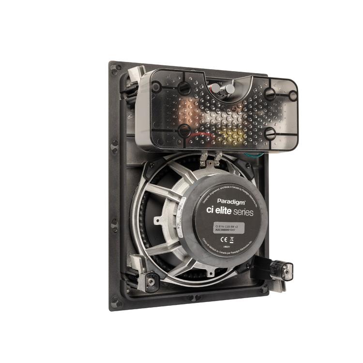 Paradigm CI Elite E80-IW V2 | In-Wall Speaker - SHOCK-MOUNT - Black - Ready to paint surface - Unit-Audio Video Centrale