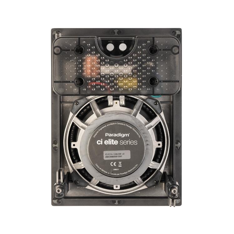 Paradigm CI Elite E80-IW V2 | In-Wall Speaker - SHOCK-MOUNT - Black - Ready to paint surface - Unit-Audio Video Centrale