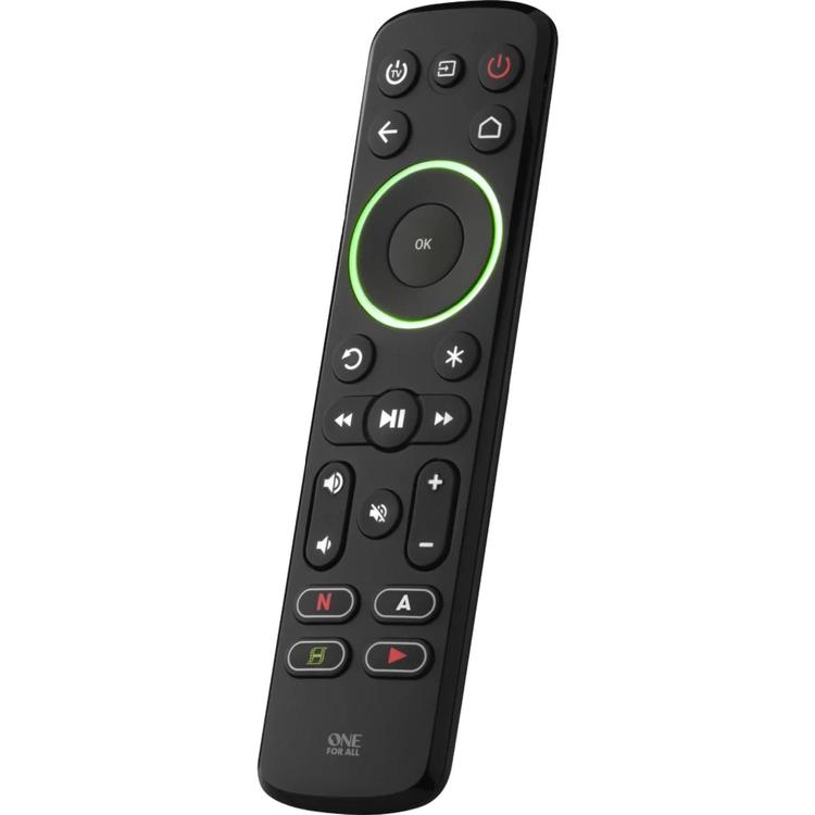 One for All URC7935R | Smart Universal Remote Control for TV, Streaming Device and Sound Bar - Smart Series - Black-Audio Video Centrale