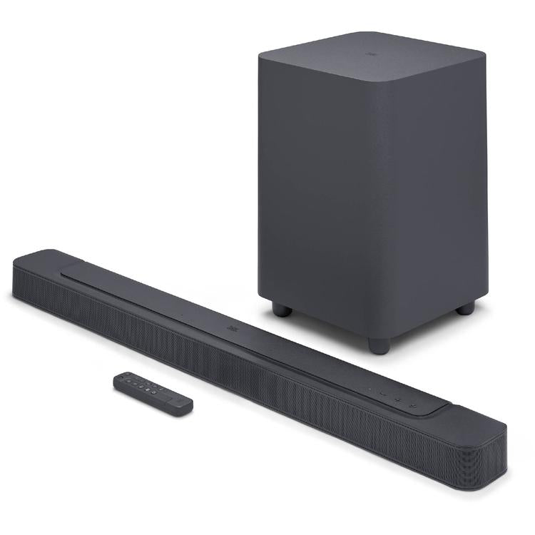 JBL Bar 500 Pro | Compact 5.1 Sound Bar - With Wireless Subwoofer - Dolby Atmos - MultiBeam - Bluetooth - Integrated Wi-Fi - 590W - Black-Audio Video Centrale