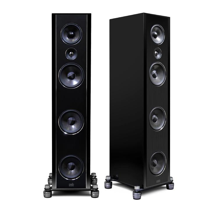 PSB Synchrony T600 | Floorstanding Speaker - Tower - Synchrony Series - 300W - Black - Pair-Audio Video Centrale