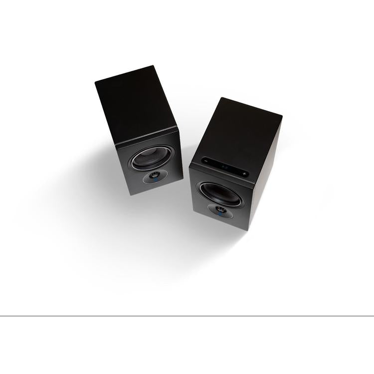 PSB Alpha iQ | Powered Speaker - Wireless - Streaming with BluOS - Matte Black - Pair-Audio Video Centrale