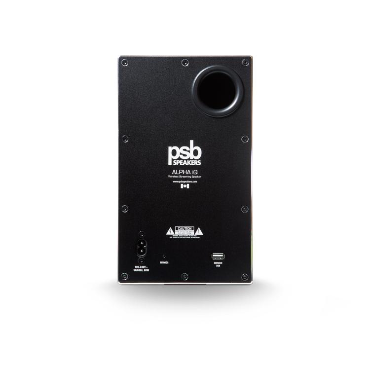 PSB Alpha iQ | Powered Speaker - Wireless - Streaming with BluOS - Matte Black - Pair-Audio Video Centrale