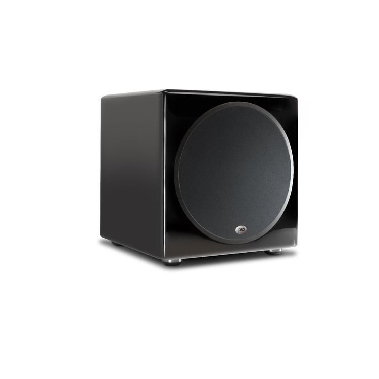 PSB SubSeries 350 | 12" Subwoofer - Powered - 300W continuous - 850W dynamic - High Gloss Black-Audio Video Centrale