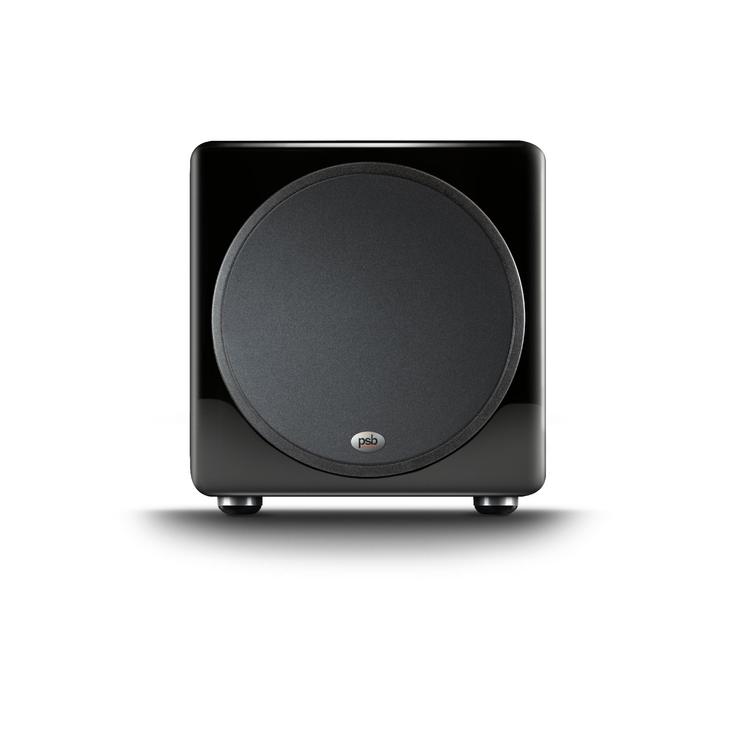 PSB SubSeries 350 | 12" Subwoofer - Powered - 300W continuous - 850W dynamic - High Gloss Black-Audio Video Centrale