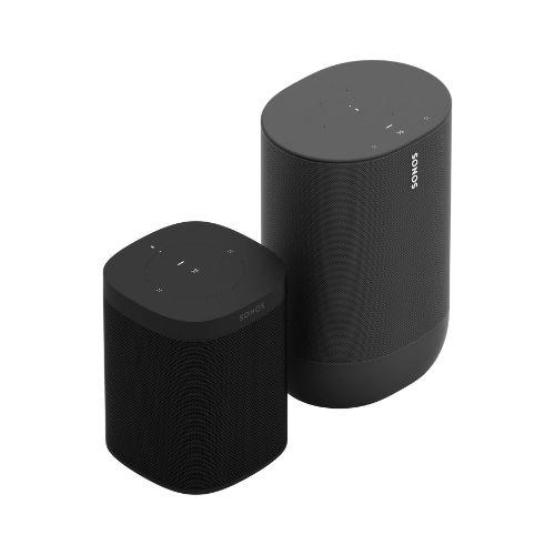 Sonos | Indoor/Outdoor Set - Era 100 and Move - Black-Audio Video Centrale