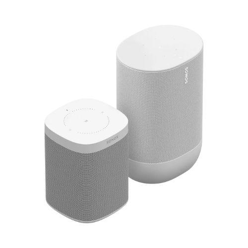 Sonos | Indoor/Outdoor Set - Era 100 and Move - White-Audio Video Centrale