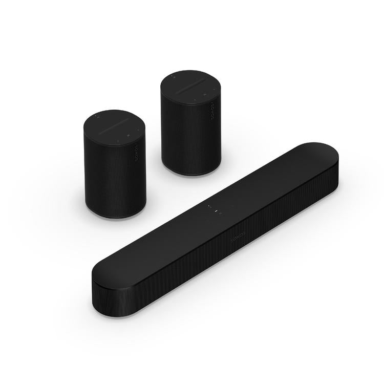 Sonos | Surround Set with Beam - 2 Era 100 + Beam - Black-Audio Video Centrale