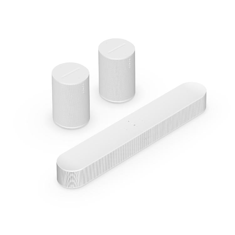 Sonos | Surround Set with Beam - 2 Era 100 + Beam - White-Audio Video Centrale