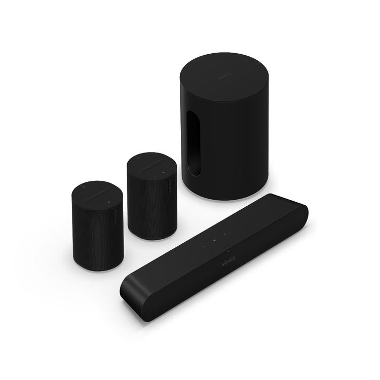 Sonos | Immersive Set with Ray - Sub Mini - 2 x Era 100 - Black-Audio Video Centrale