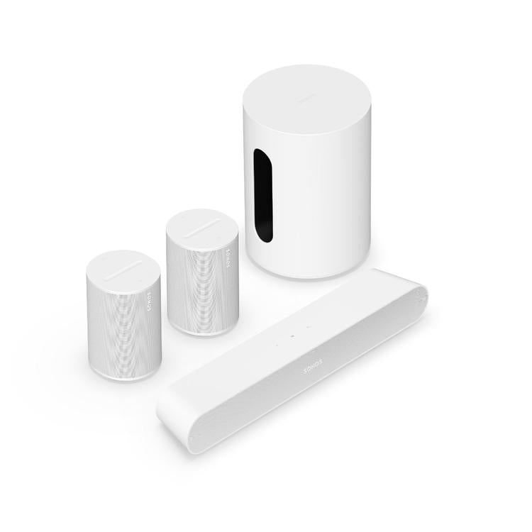 Sonos | Immersive Set with Ray - Sub Mini - 2 x Era 100 - White-Audio Video Centrale