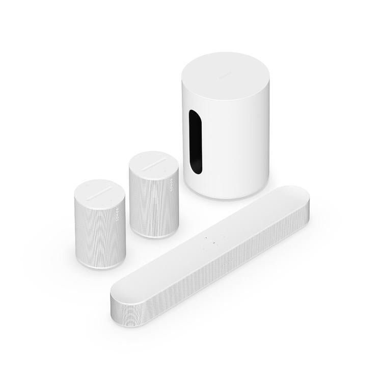 Sonos | Immersive Set with Beam - Sub Mini - Era 100 - White-Audio Video Centrale